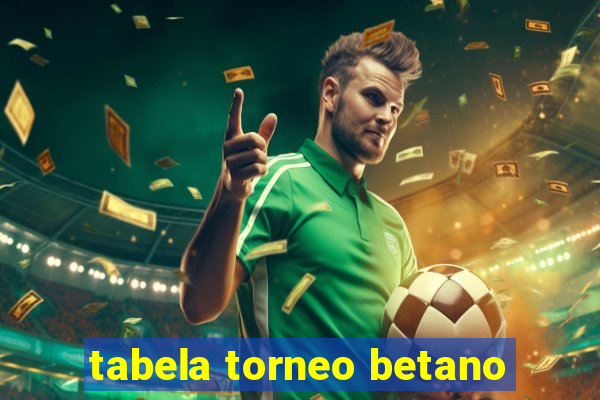 tabela torneo betano